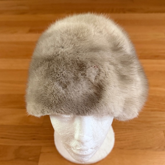 Vintage Mink Hat Gray - Picture 1 of 9